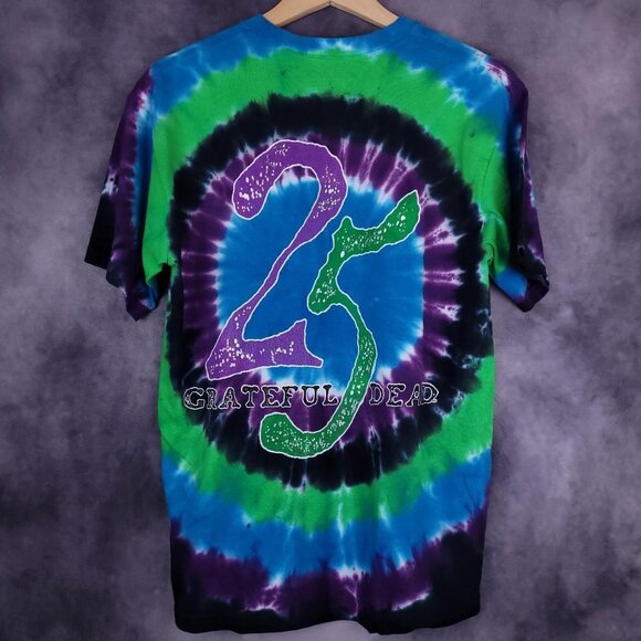 Liquid Blue Grateful Dead 25 year anniversary reprint zodiac tie dye shirt - Picture 2 of 5